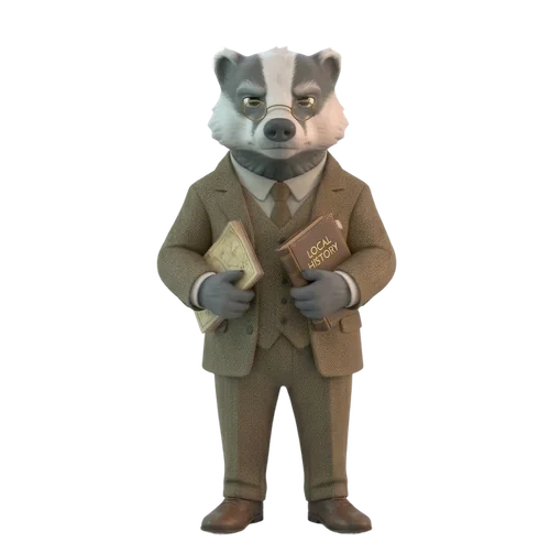 Professor Ed the badger